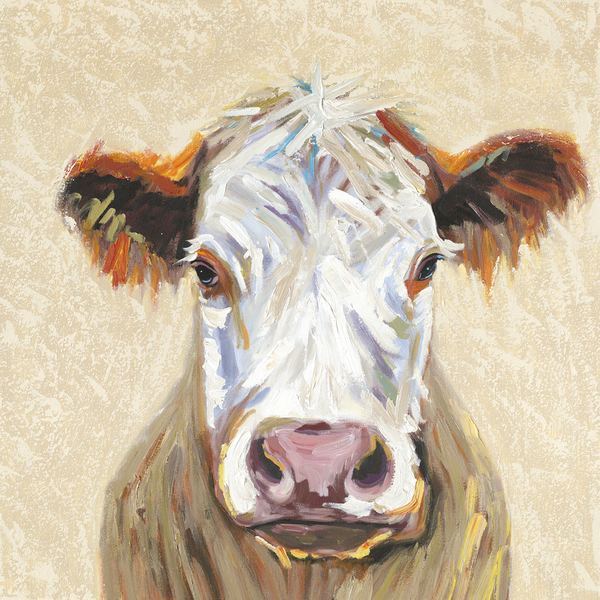 600x600 Shop Y Decor - Framed Cow Painting