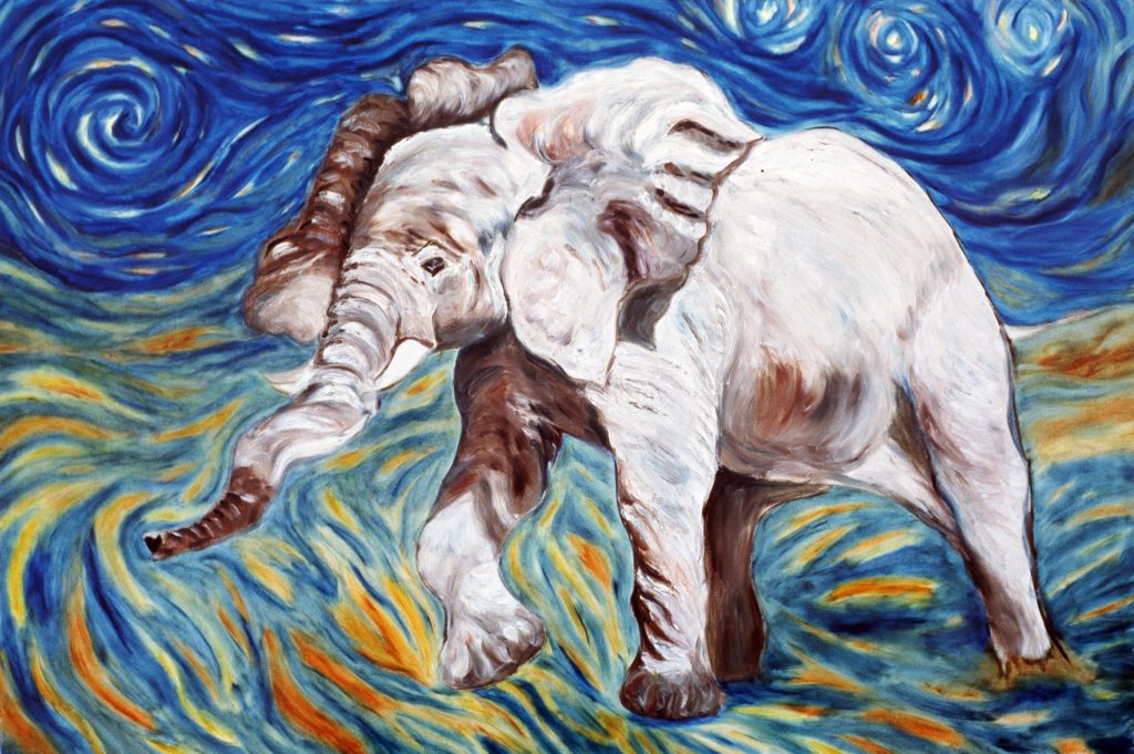 1024x681 Elephant Picture Frame To Make You Dream - Framed Elephant Painting