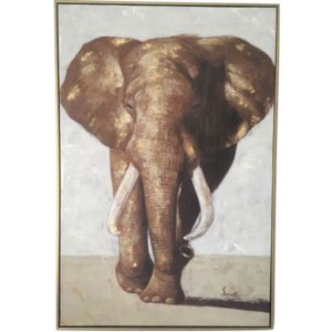 300x300 Large Elephant Oil Painting Framed Canvas 60cm X 90cm Home Shoppe - Framed Elephant Painting