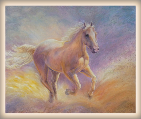600x508 Watch The Custom Horse Painting Demo - Framed Horse Painting