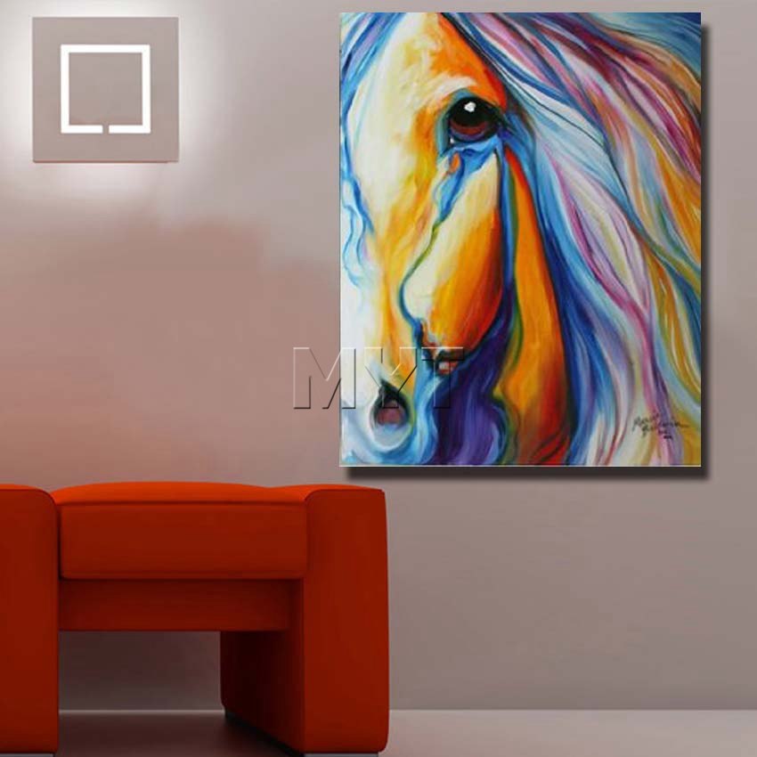 850x850 With Framed Half Face Horse Designed Large Horse Paintings Art - Framed Horse Painting