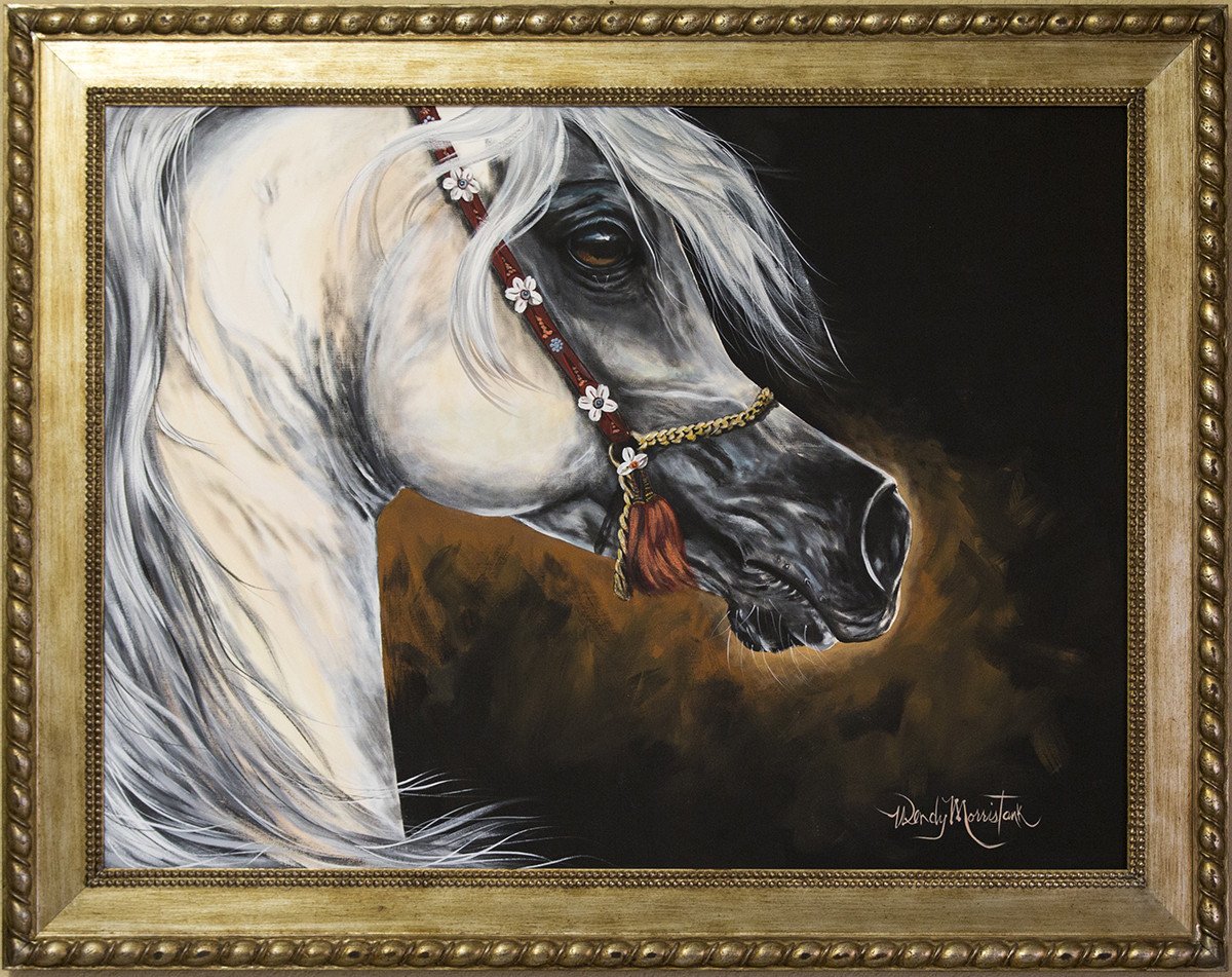 1200x951 Al Adeed - Framed Horse Painting