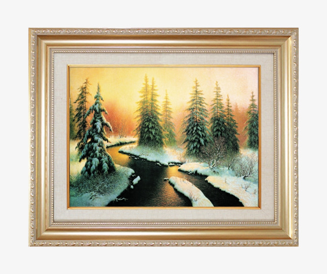 650x545 Decorative Landscape, Decorative Paintings, Paintings, Framed - Framed Painting Clipart