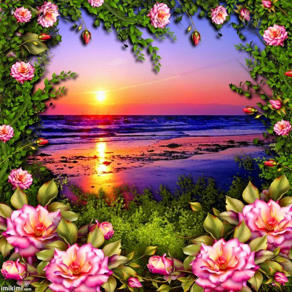 600x600 Purple Sunset Lissy005 Best Frame ! Sunset - Framed Painting Clipart