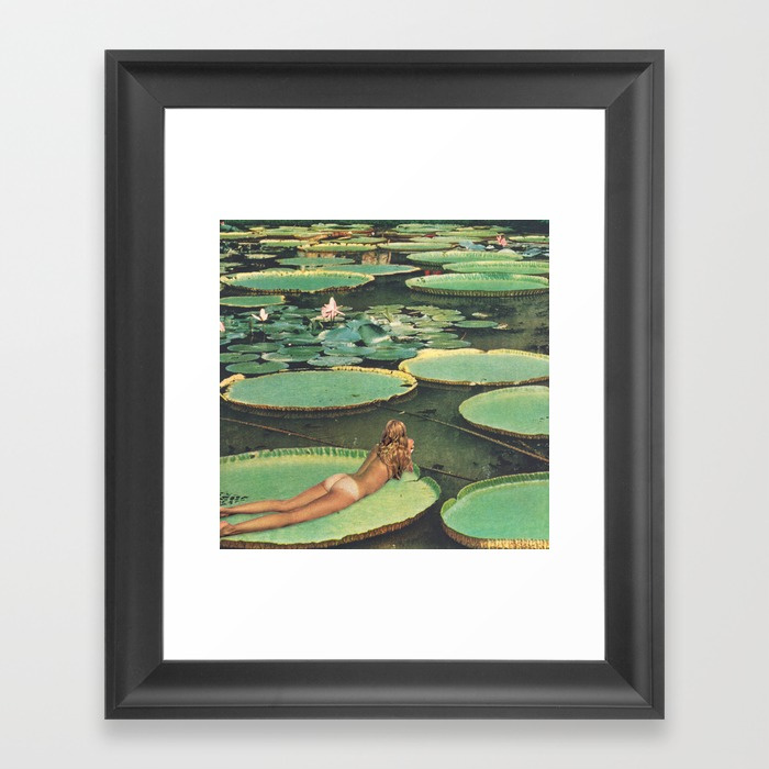 700x700 Lily Pond Lane Framed Art Print By Bethhoeckelcollage Society6 - Framed Painting Prints