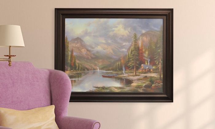 700x420 Thomas Kinkade Framed Prints Groupon Goods - Framed Painting Prints