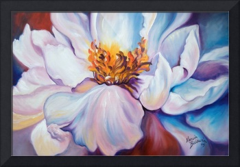 350x244 Stunning Peonies Acrylic Painting Reproductions For Sale - Framing Acrylic Painting