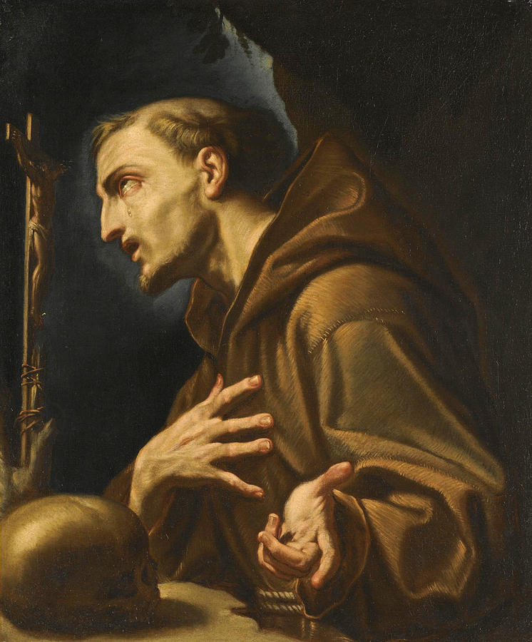 746x900 Saint Francis Of Assisi Painting By Francesco Trevisani - Francis Of Assisi Painting