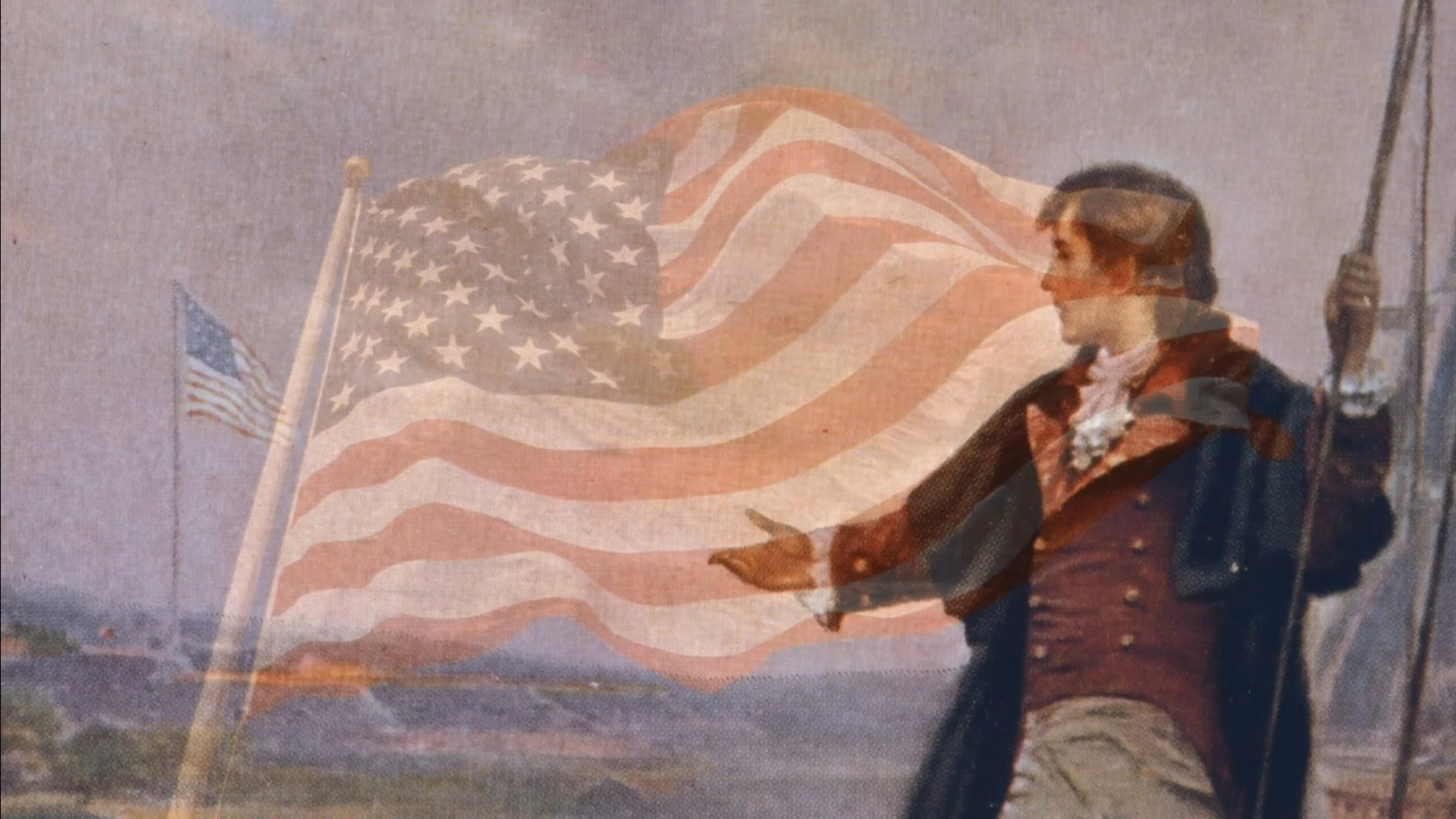 1920x1080 The Star Spangled Banner - Francis Scott Key Painting