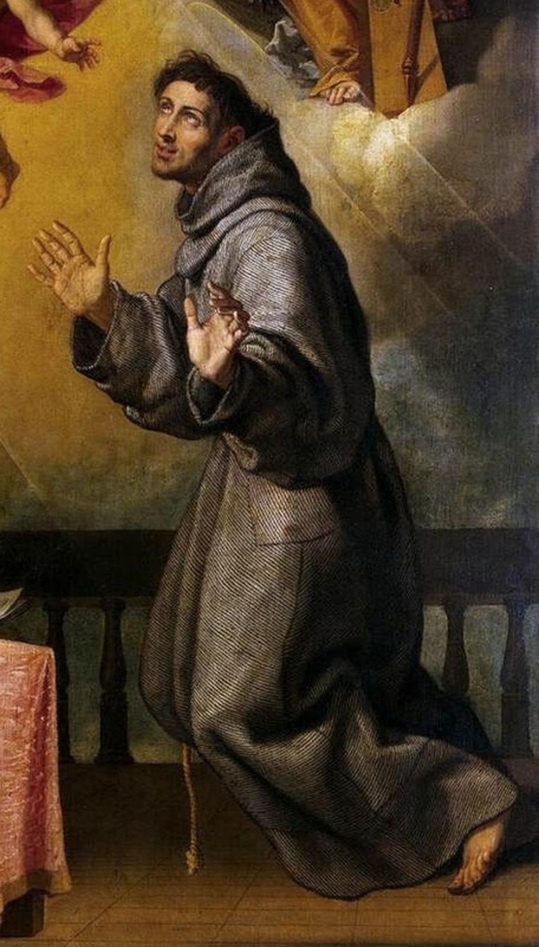 539x947 La Mision - Franciscan Monks Painting
