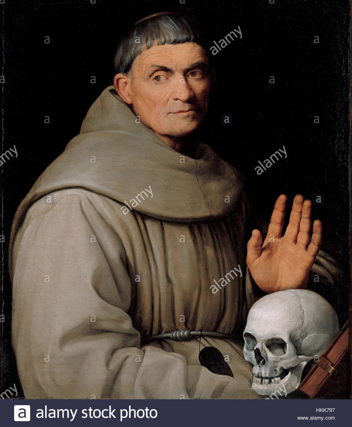 1145x1390 Portrait Of A Franciscan Friar', Oil On Canvas Painting By Jacopo - Franciscan Monks Painting