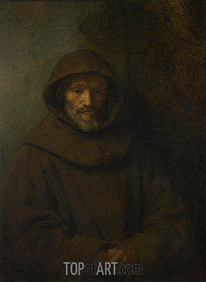 293x400 A Franciscan Friar Rembrandt Painting Reproduction 9002 Topofart - Franciscan Monks Painting