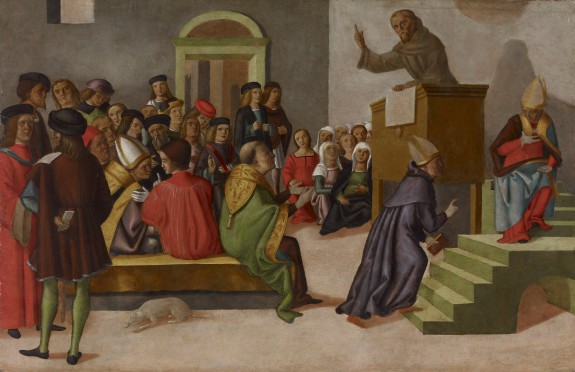 575x372 A Franciscan Monk Preaching The Walters Art Museum Works Of Art - Franciscan Monks Painting
