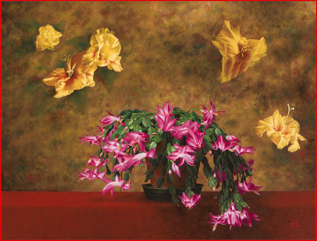 634x482 Artists, Painters And Portraitists Franco Polo - Franco Painting Flowers