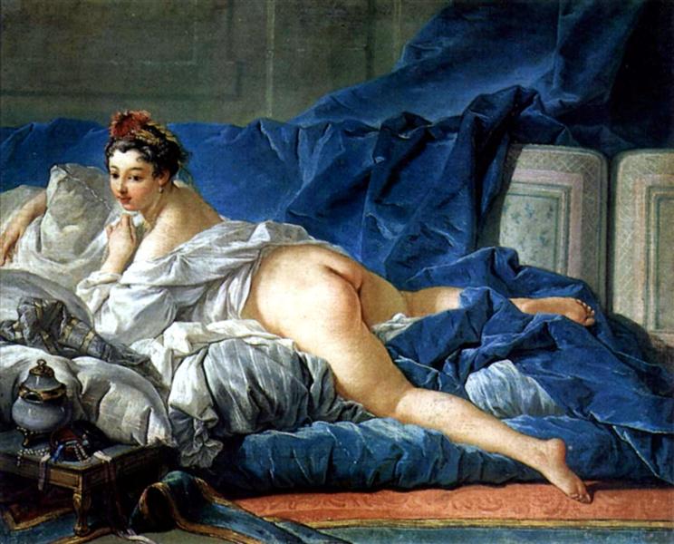 744x600 Odalisque, C.1749 - Francois Boucher Painting