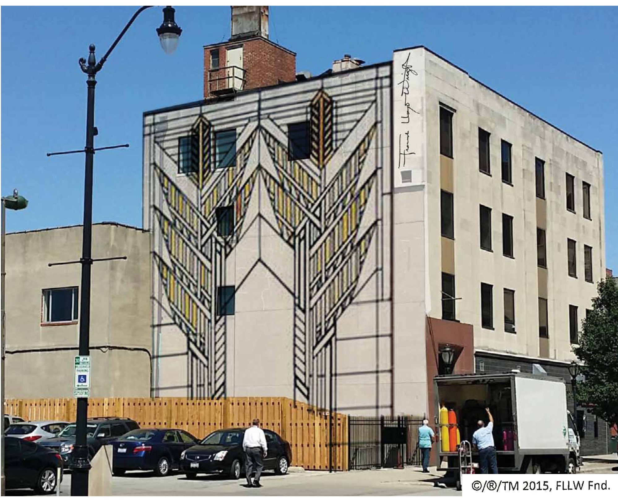 1997x1616 Frank Lloyd Wright Mural Is A Go! Free Sky Studios Professional - Frank Lloyd Wright Painting