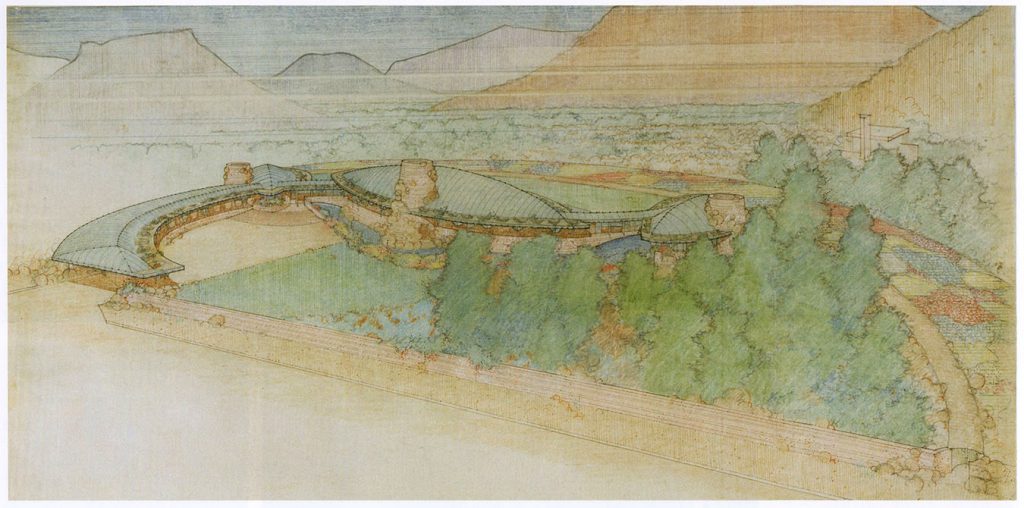 1024x508 Lsu Professor Guest Curates Exhibition - Frank Lloyd Wright Painting