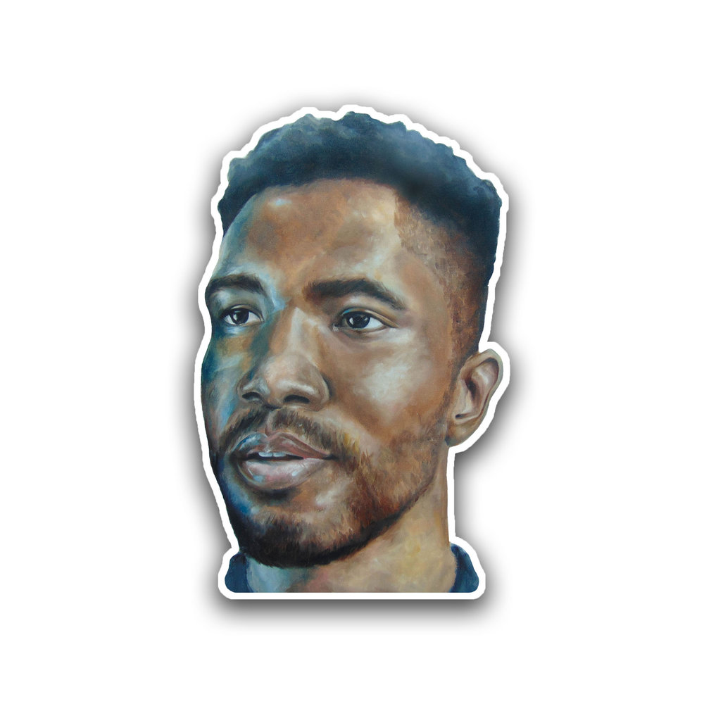 1000x1000 Frank Ocean Oil Painting Sticker Jessica Marie - Frank Ocean Painting