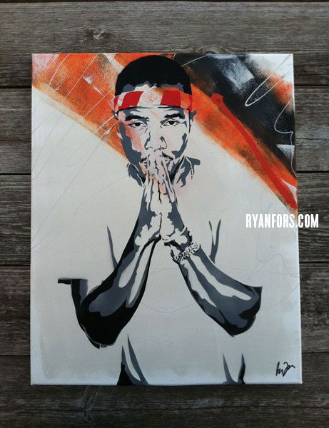 461x600 Frank Ocean Stencil Painting Via Etsy My Stencils - Frank Ocean Painting