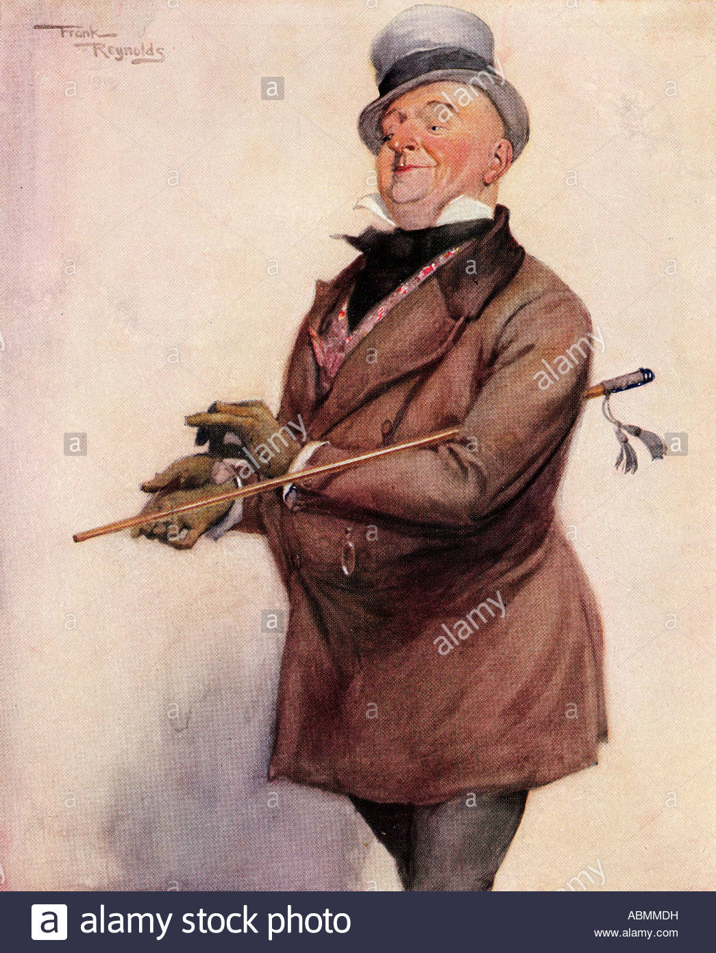 1045x1390 Mr Micawber From The Painting By Frank Reynolds Stock Photo - Frank Reynolds Painting