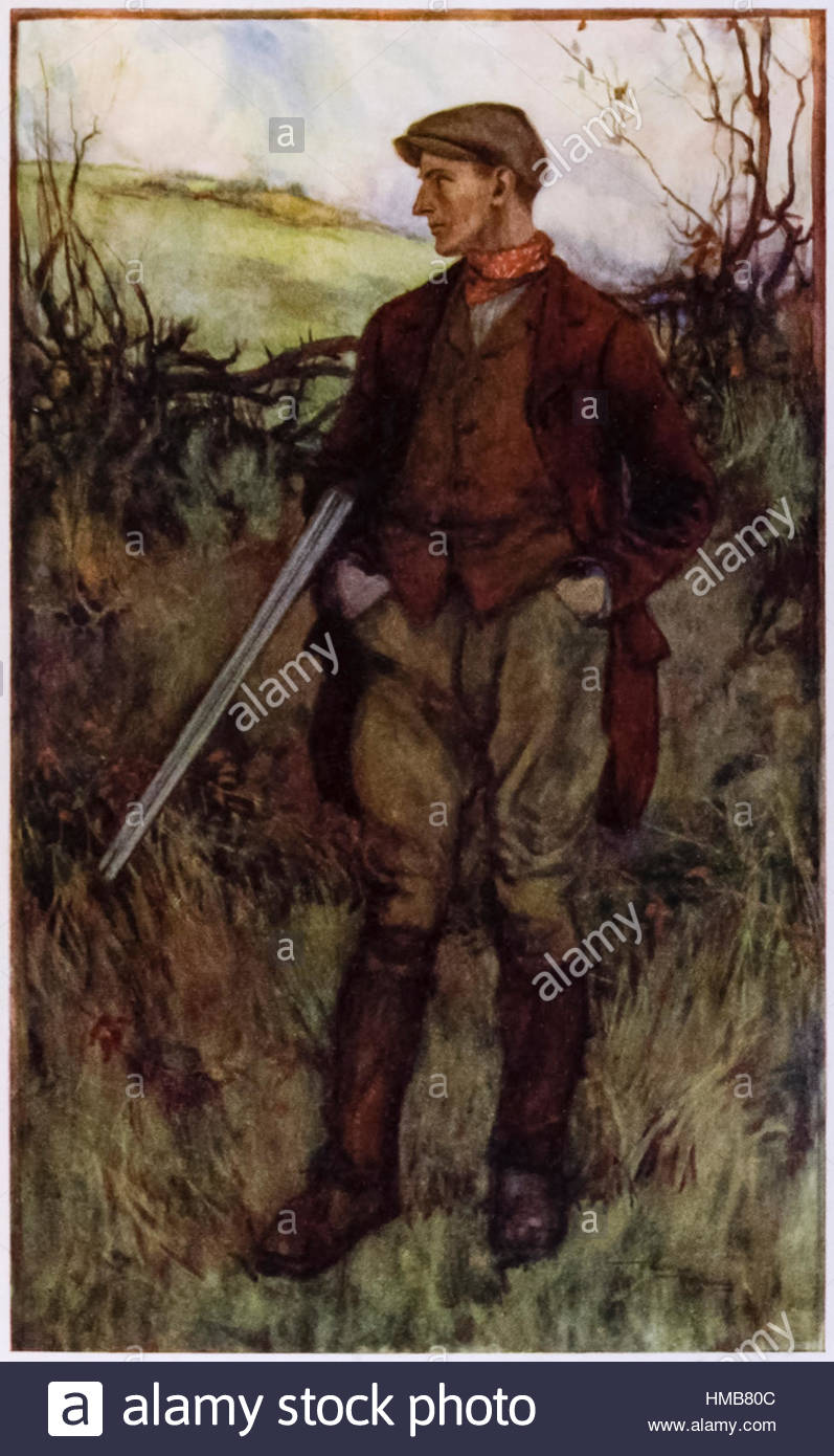 797x1390 The Warrener' Watercolour By British Artist Frank Reynolds Stock - Frank Reynolds Painting