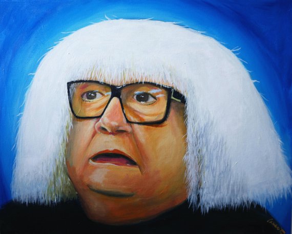 570x457 Danny Devito Frank Reynolds Acrylic Painting From It'S - Frank Reynolds Painting