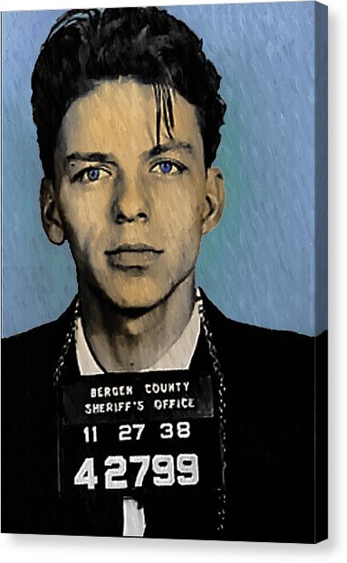 383x622 Frank Sinatra Mug Shot Canvas Prints Fine Art America - Frank Sinatra Mugshot Painting