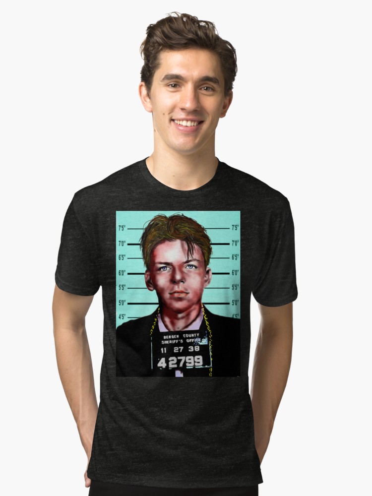 750x1000 Frank Sinatra Mugshot Painting Unisex T Shirt By Danieljanda - Frank Sinatra Mugshot Painting