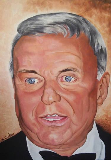 375x540 Frank Sinatra Paintings For Sale Saatchi Art - Frank Sinatra Mugshot Painting