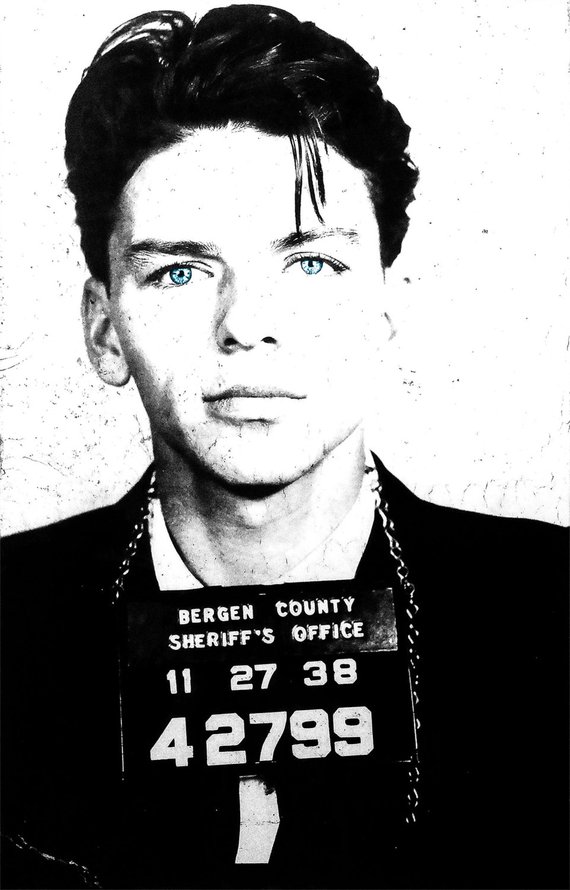 570x890 Frank Sinatra Mug Shot Mugshot Photo Print Poster Pop Art - Frank Sinatra Mugshot Painting