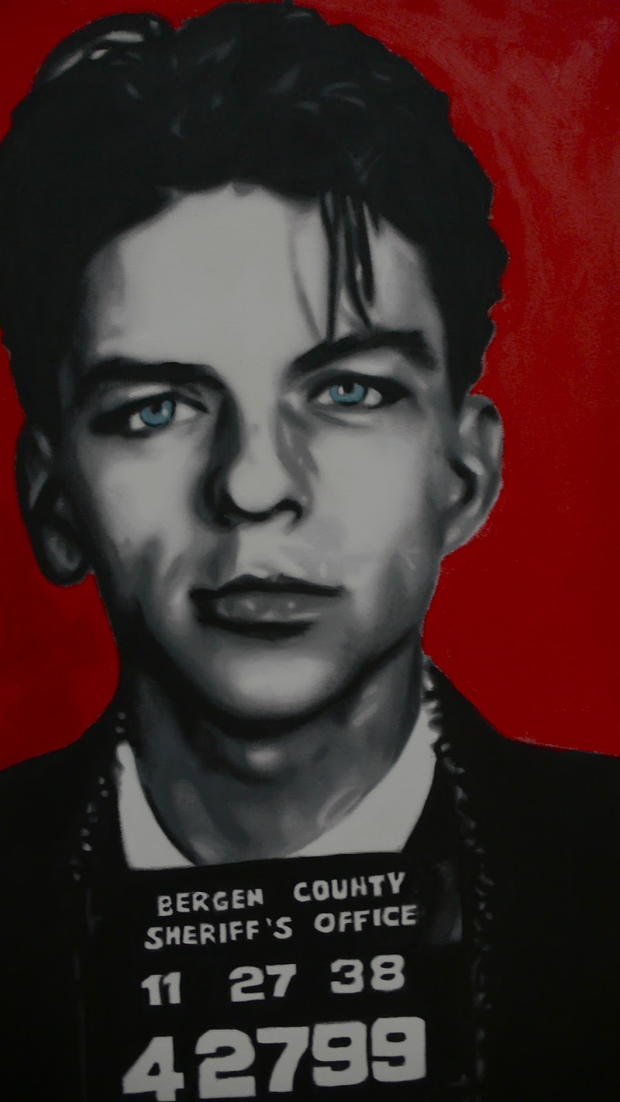 900x1600 Marco Toro Art Rat Pack Sinatra Marilyn Marco Toro Art - Frank Sinatra Mugshot Painting