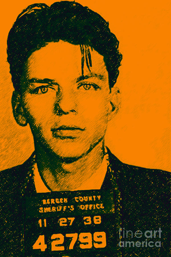 600x900 Mugshot Frank Sinatra V1 Photograph By Wingsdomain Art And Photography - Frank Sinatra Mugshot Painting