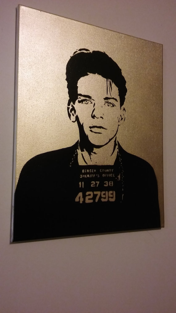 570x1011 Sinatra Mugshot - Frank Sinatra Mugshot Painting