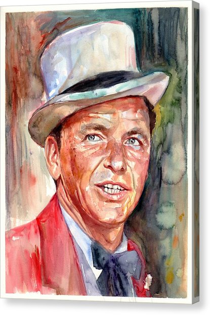415x622 Frank Sinatra Canvas Prints Fine Art America - Frank Sinatra Mugshot Painting