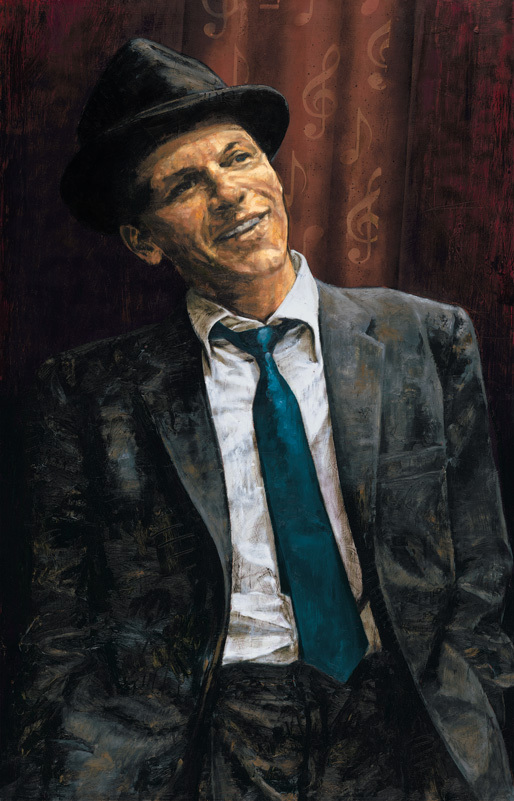 514x801 Frank Sinatra By Stephen Holland - Frank Sinatra Oil Painting