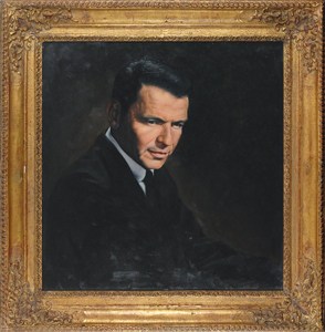 294x300 Rr Auctions Frank Sinatra Original Oil Painting Commissioned By - Frank Sinatra Oil Painting