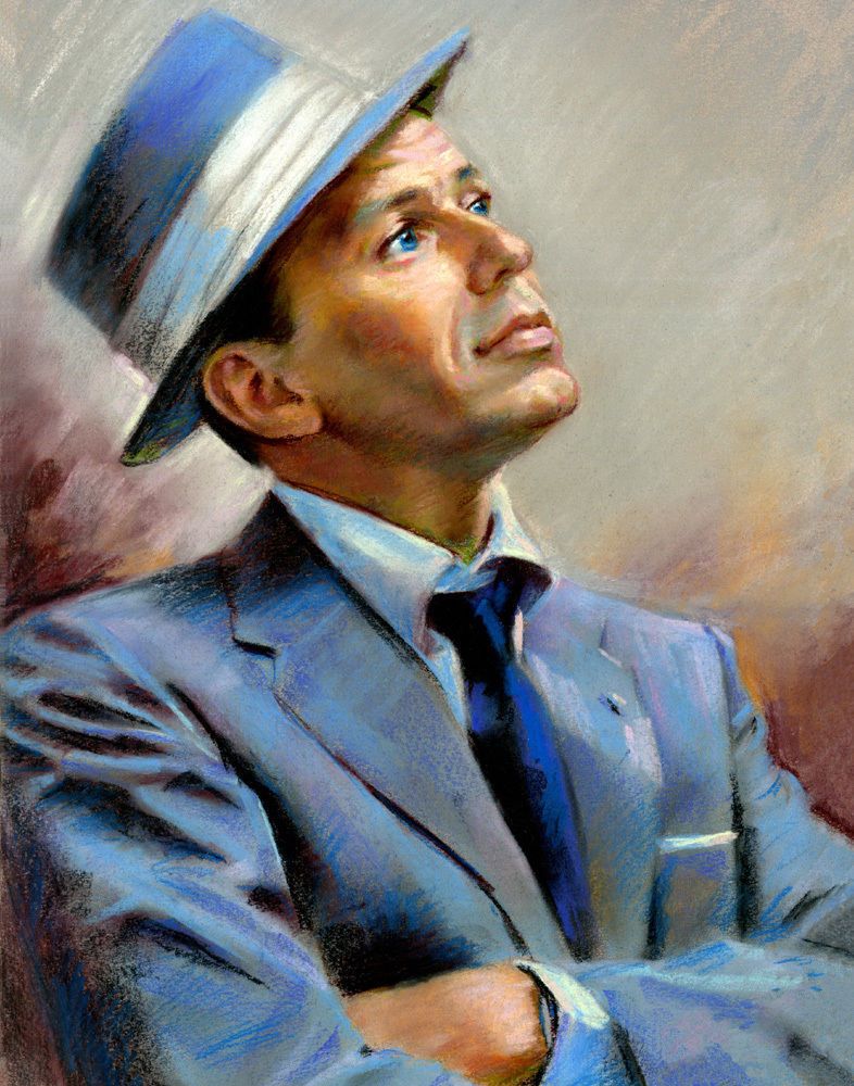 786x1000 Top Handpaint Art Work - Frank Sinatra Oil Painting