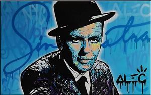 300x188 Alec Monopoly Fairey Oil Painting On Canvas Abstract Art Frank - Frank Sinatra Oil Painting