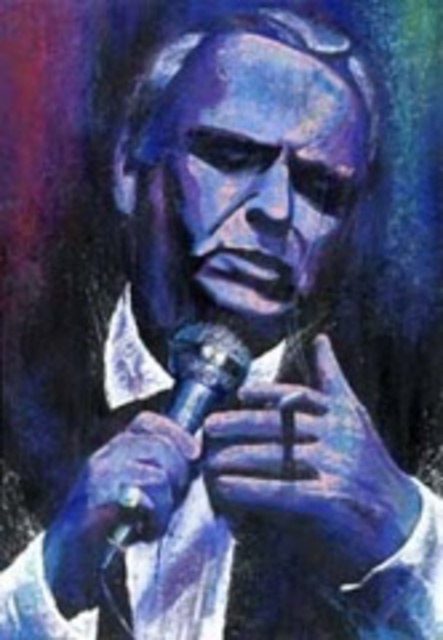443x640 Bill Lopa Artwork Frank Sinatra Original Painting Acrylic - Frank Sinatra Oil Painting
