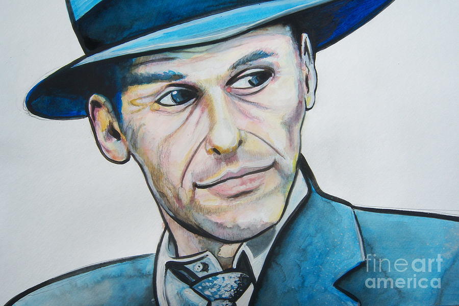 900x600 Frank Sinatra Painting By Ken Huber - Frank Sinatra Painting