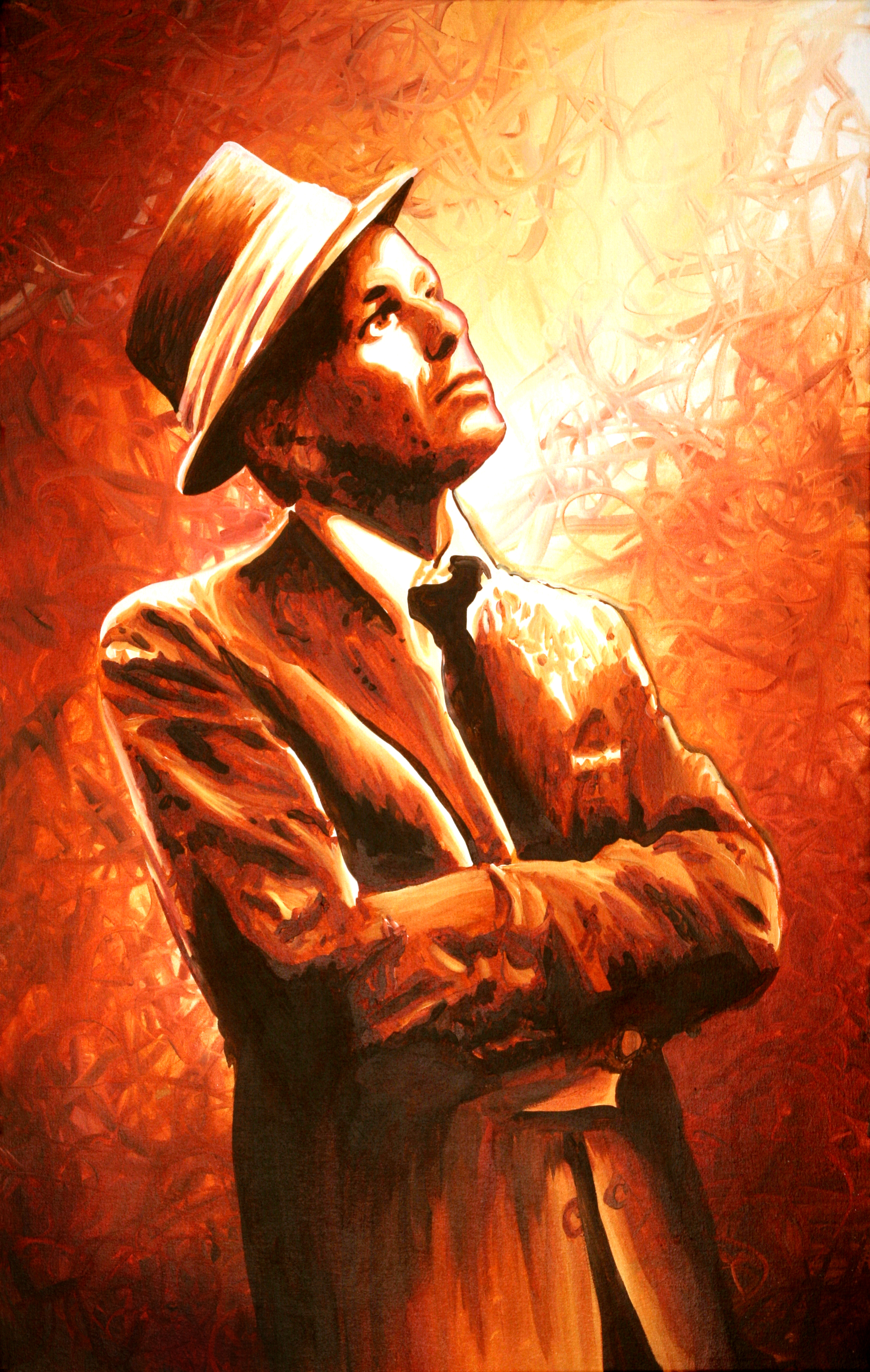 3652x5760 Frank Sinatra Portrait By Oceanclark - Frank Sinatra Painting