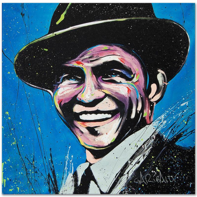 800x800 Frank Sinatra (Blue Eyes) Expressionism - Frank Sinatra Painting