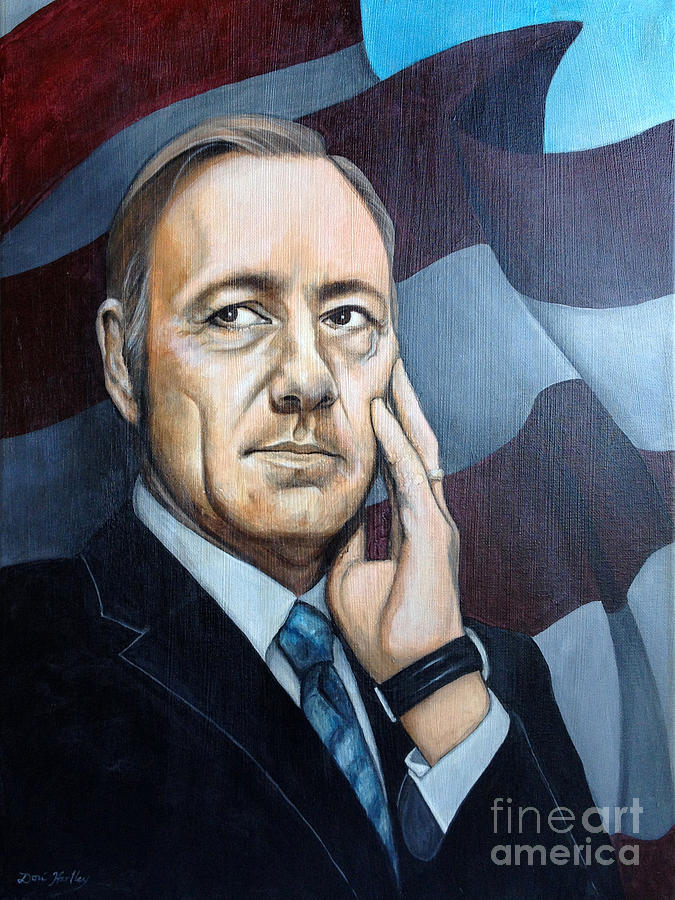 675x900 Frank Underwood Painting By Dori Hartley - Frank Underwood Painting
