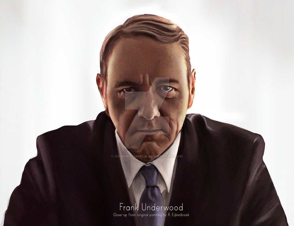 1020x783 Frank Underwood By Nowhereman78 - Frank Underwood Painting