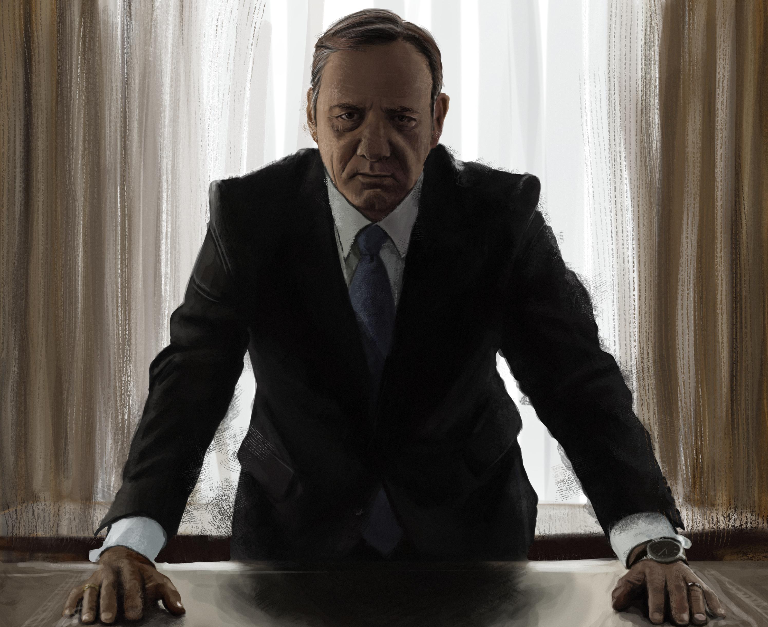 2990x2443 Frank Underwood In The Oval Office - Frank Underwood Painting