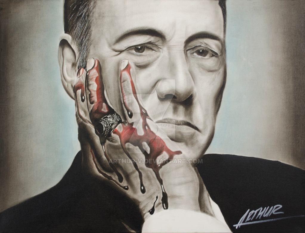 1023x781 House Of Cards, Frank Underwood Painting By Arthur V - Frank Underwood Painting