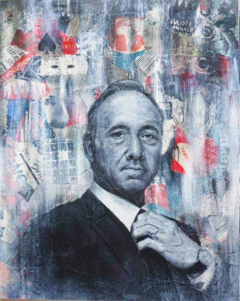 770x965 Saatchi Art Frank Underwood Painting By Joe Dolack - Frank Underwood Painting