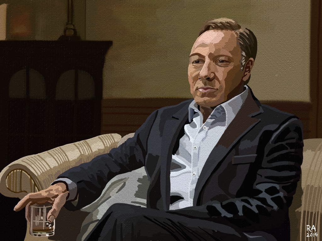 1024x768 Frank Underwood Ra Ipad Artist - Frank Underwood Painting