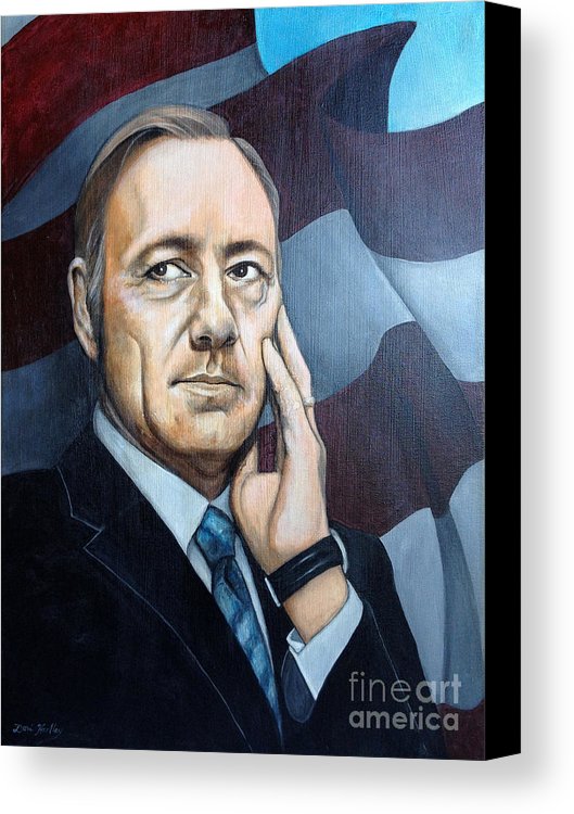 529x750 Frank Underwood Canvas Print Canvas Art By Dori Hartley - Frank Underwood Painting