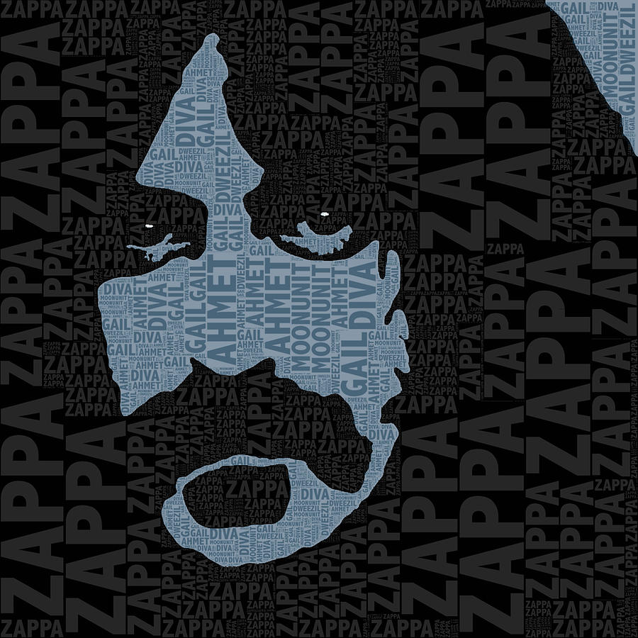 900x900 Frank Zappa Painting By Tony Rubino - Frank Zappa Painting